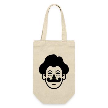 Clown - Geschenkbeutel für Flaschen - Natur - Vorne