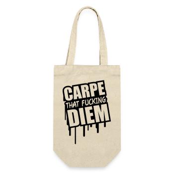 Carpe That Fucking Diem - Sac à bouteille - nature - Devant