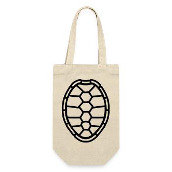 pattern turtle shell design logo comic cartoon tur - Gift Bag for Bottles - nature - Front
