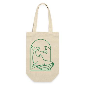 Plongée avec les baleines et les vagues de l’océan - Sac à bouteille - nature - Devant