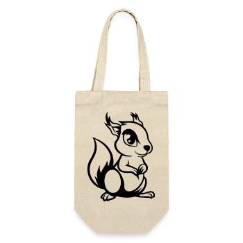 Squirrel Comic - Gift Bag for Bottles - nature - Front