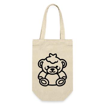 Teddy Bear - Gift Bag for Bottles - nature - Front