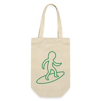 lil surfing guy - Gift Bag for Bottles - nature - Front