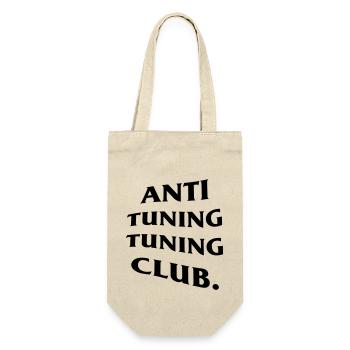anti tuning tuning club - Geschenkbeutel für Flaschen - Natur - Vorne