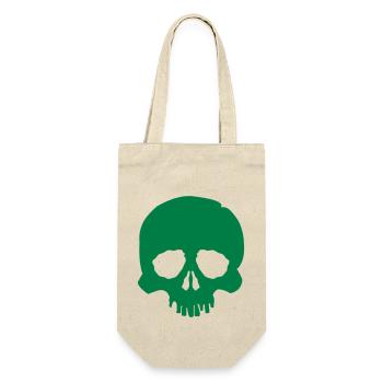 skull - Geschenkbeutel für Flaschen - Natur - Vorne
