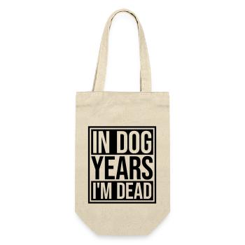 in dog years Dead - Geschenkbeutel für Flaschen - Natur - Vorne