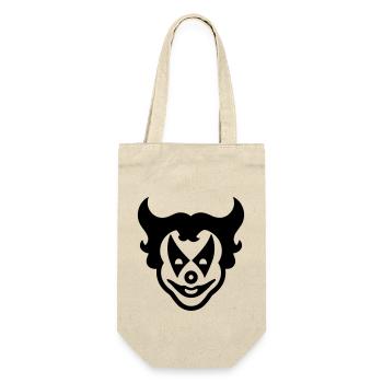 Clown - Geschenkbeutel für Flaschen - Natur - Vorne