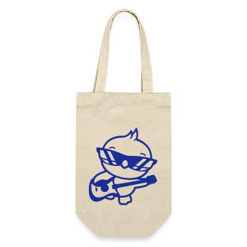 Chick Bird Duck Playing Guitar Music Guitarist - Gift Bag for Bottles - nature - Front