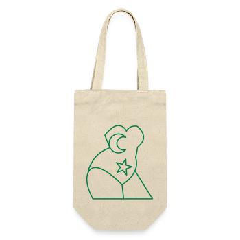 Woman STAR and moons body suit - Gift Bag for Bottles - nature - Front