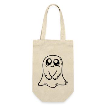 Comic little sweet ghost - Gift Bag for Bottles - nature - Front