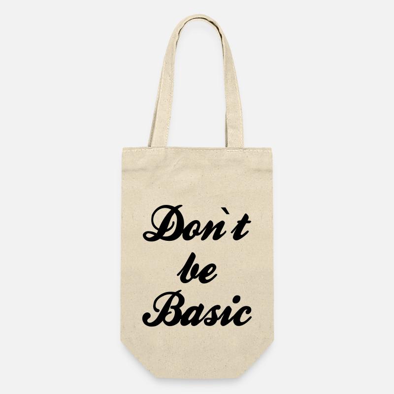 Do not be basic - Geschenkbeutel für Flaschen - Natur