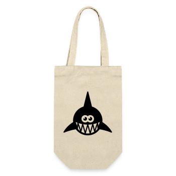 Fish Showing Teeth (Shark, Predator, Carnivore 1C) - Gift Bag for Bottles - nature - Front