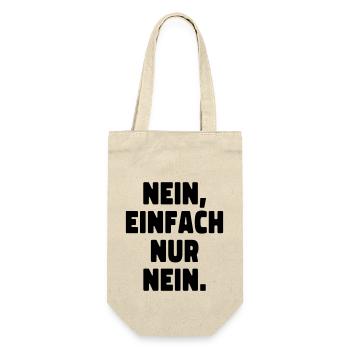 Nein, einfach nur nein! ADHS - Geschenkbeutel für Flaschen - Natur - Vorne
