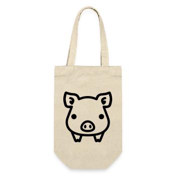 cochon - Sac à bouteille - nature - Devant