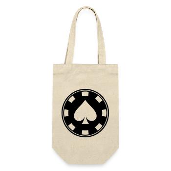 Poker Chip - Gift Bag for Bottles - nature - Front