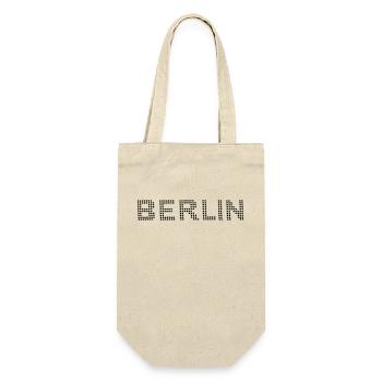 BERLIN Dot font - Gift Bag for Bottles - nature - Front