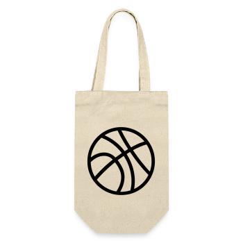 Basketball - Geschenkbeutel für Flaschen - Natur - Vorne