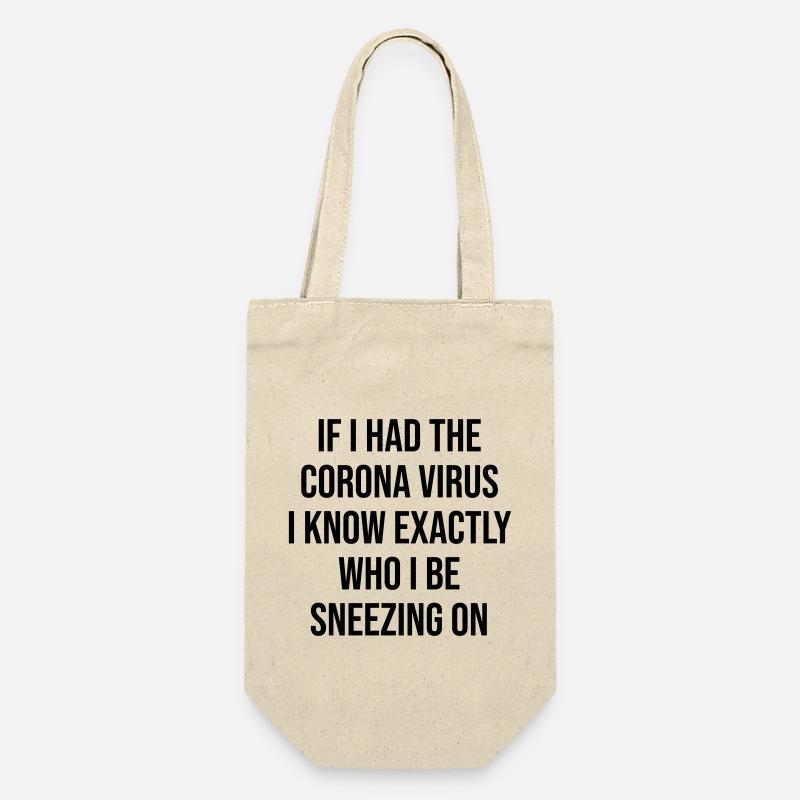 Coronavirus Funny Saying Gift - Gift Bag for Bottles - nature