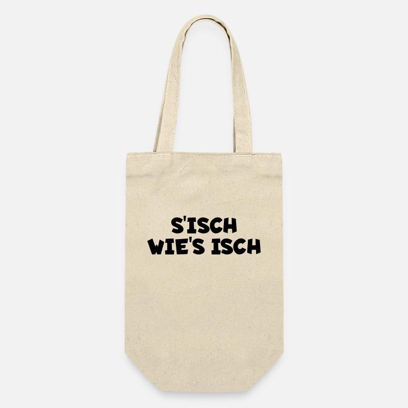 S´isch wie´s isch - Geschenkbeutel für Flaschen - Natur