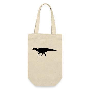 dino - Geschenkbeutel für Flaschen - Natur - Vorne