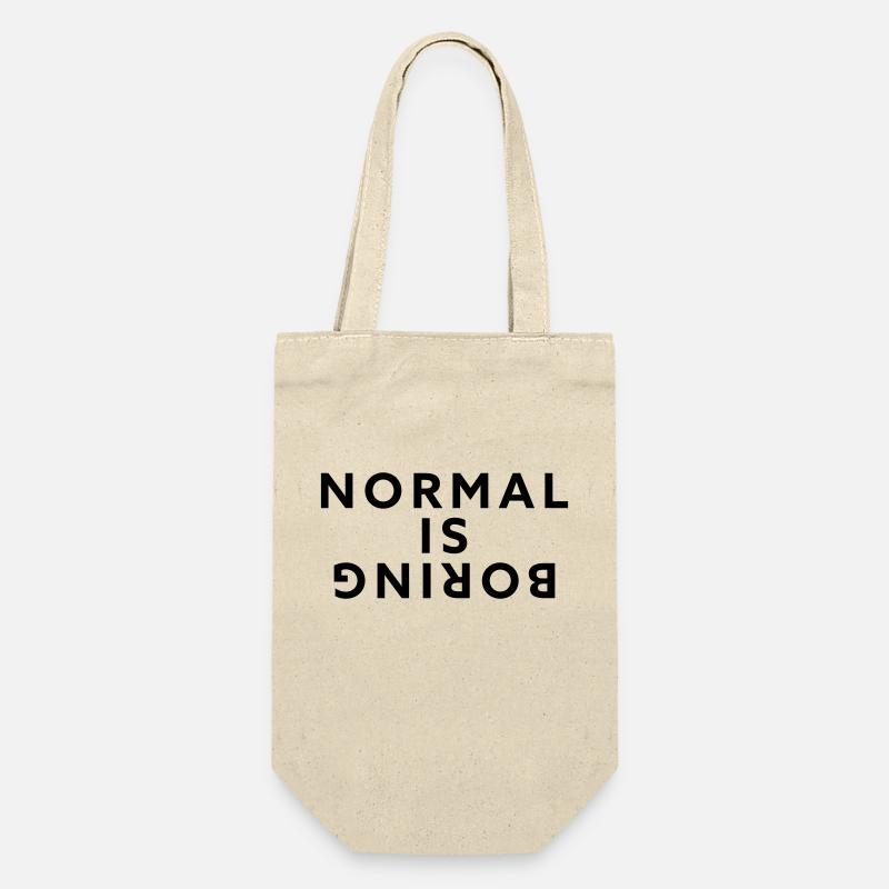 Normal is boring - Gift Bag for Bottles - nature