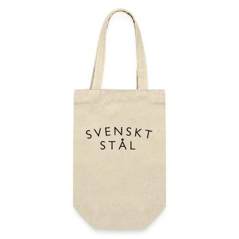 Schwedischer Stahl - Geschenkbeutel für Flaschen - Natur - Vorne