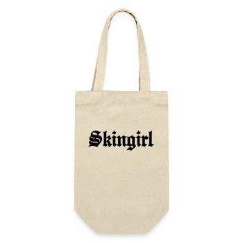 Working Class Skingirl Oi! Antiracist Bootgirl My - Gift Bag for Bottles - nature - Front
