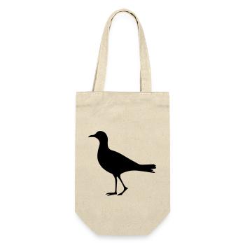Vogel - Geschenkbeutel für Flaschen - Natur - Vorne
