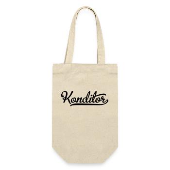 Konditor - Geschenkbeutel für Flaschen - Natur - Vorne