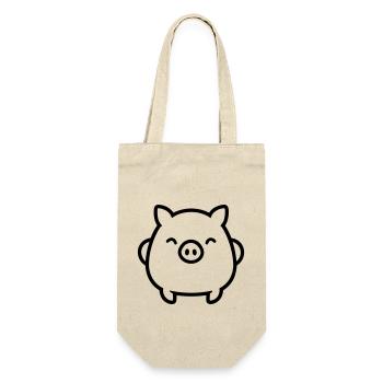 cochon - Sac à bouteille - nature - Devant