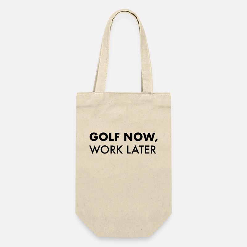 Golf - Geschenkbeutel für Flaschen - Natur
