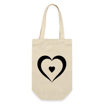 Coeur - Sac à bouteille - nature - Devant