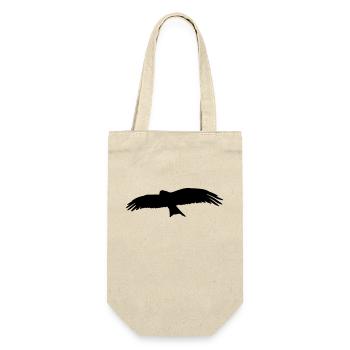 Vogel - Geschenkbeutel für Flaschen - Natur - Vorne