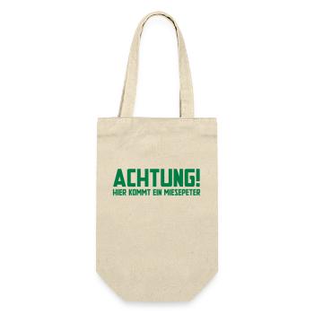 Miesepeter - Geschenkbeutel für Flaschen - Natur - Vorne