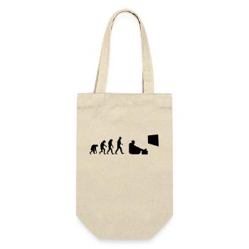 Fernsehen Bingewatching Serienmarathonevolution - Geschenkbeutel für Flaschen - Natur - Vorne