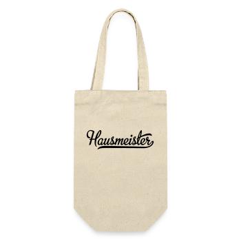hausmeister - Geschenkbeutel für Flaschen - Natur - Vorne