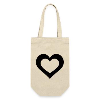 Coeur - Sac à bouteille - nature - Devant