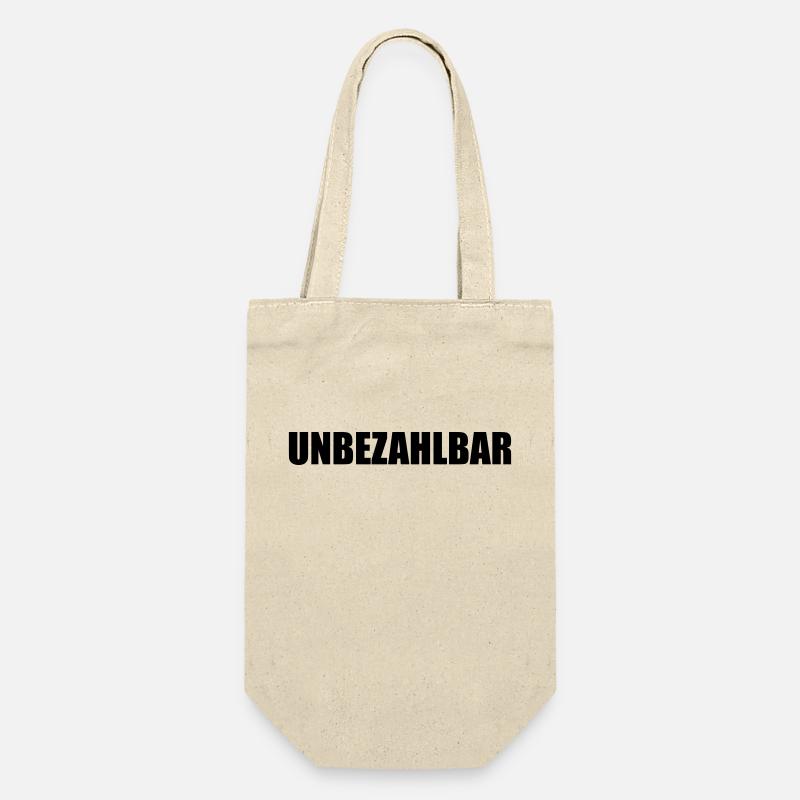 UNBEZAHLBAR - Geschenkbeutel für Flaschen - Natur