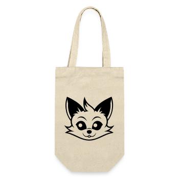 Fuchs - Geschenkbeutel für Flaschen - Natur - Vorne