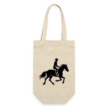 rider horse rider - Gift Bag for Bottles - nature - Front