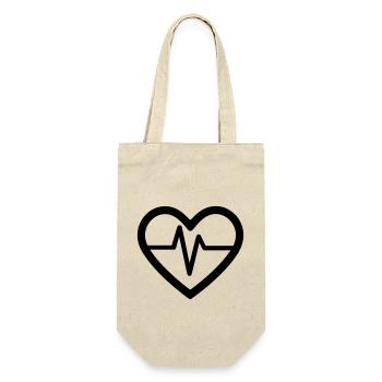 heartbeat - Gift Bag for Bottles - nature - Front
