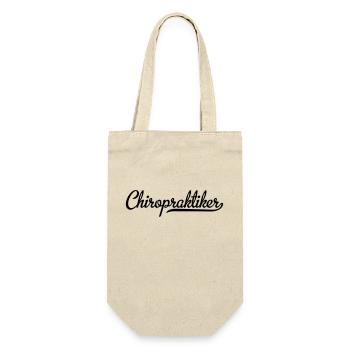 chiropraktiker - Geschenkbeutel für Flaschen - Natur - Vorne