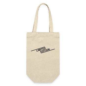 Limited Edition lettering - Gift Bag for Bottles - nature - Front