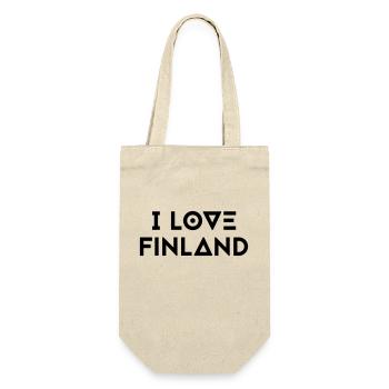 J’AIME LA FINLANDE - Sac à bouteille - nature - Devant