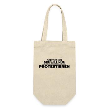 Der tut nix, der will nur protestieren Landwirt - Geschenkbeutel für Flaschen - Natur - Vorne