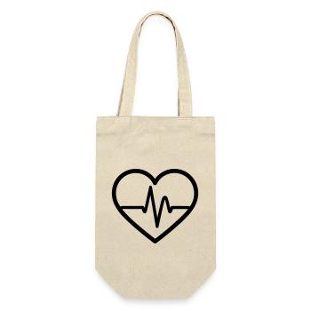 heartbeat - Gift Bag for Bottles - nature - Front