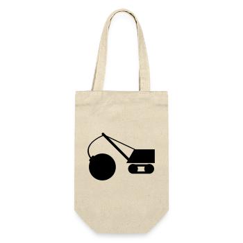 abrissbirne_1c - Gift Bag for Bottles - nature - Front