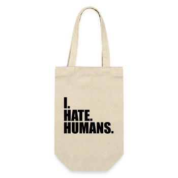 cool logo humans text sticker fuck you fuck off - Gift Bag for Bottles - nature - Front