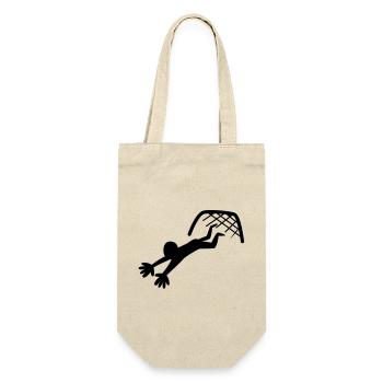 football goalie catching reaching for the ball - Gift Bag for Bottles - nature - Front