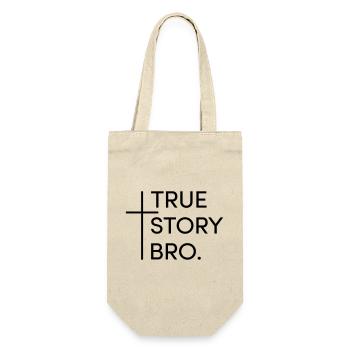 True story bro - Geschenkbeutel für Flaschen - Natur - Vorne